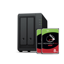 Synology NAS Diskstation inkl. 16TB (2x8TB) Seagate...