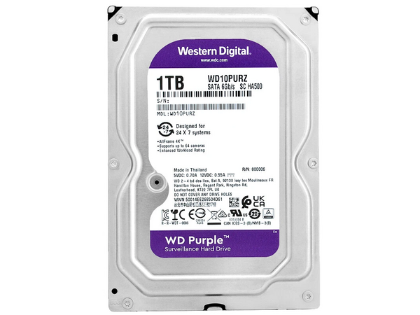 WD Western Digital WD10PURZ Festplatte 1TB 3.5 Zoll SATA