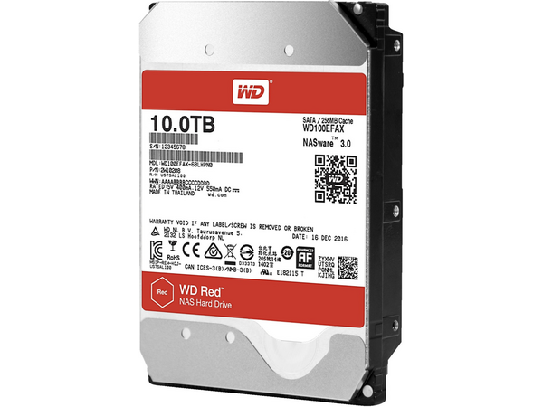 WD Red Western Digital WD100EFAX NAS Recertified Festplatte 10TB 3.5 Zoll