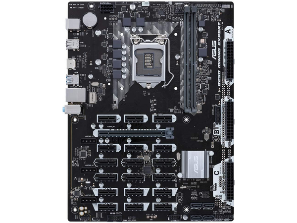 Asus B250 Mining Expert ATX So.1151 DDR4 19 PCIe-Steckpl�tzen Tripple-ATX12V Mainboard