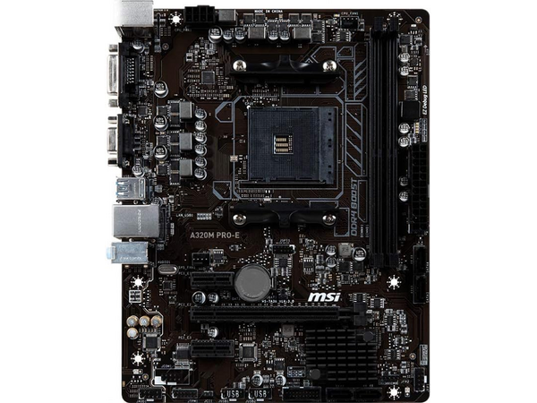 MSI A320M PRO-E mATX So. AMD AM4 DDR4 Mainboard