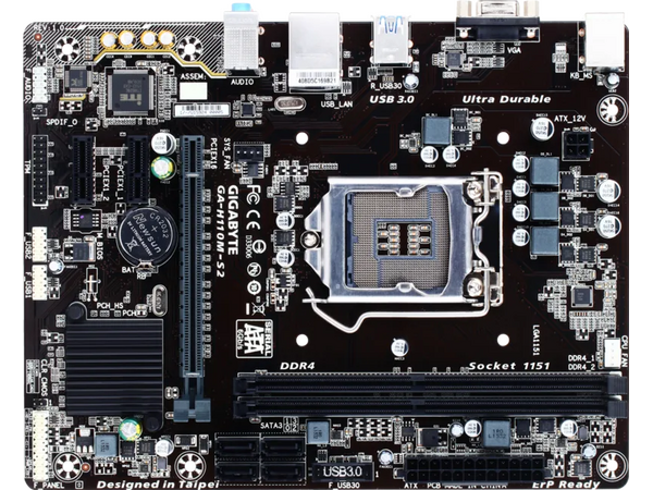 Gigabyte GA-H110M-S2 mATX So.1151 DDR4 Mainboard